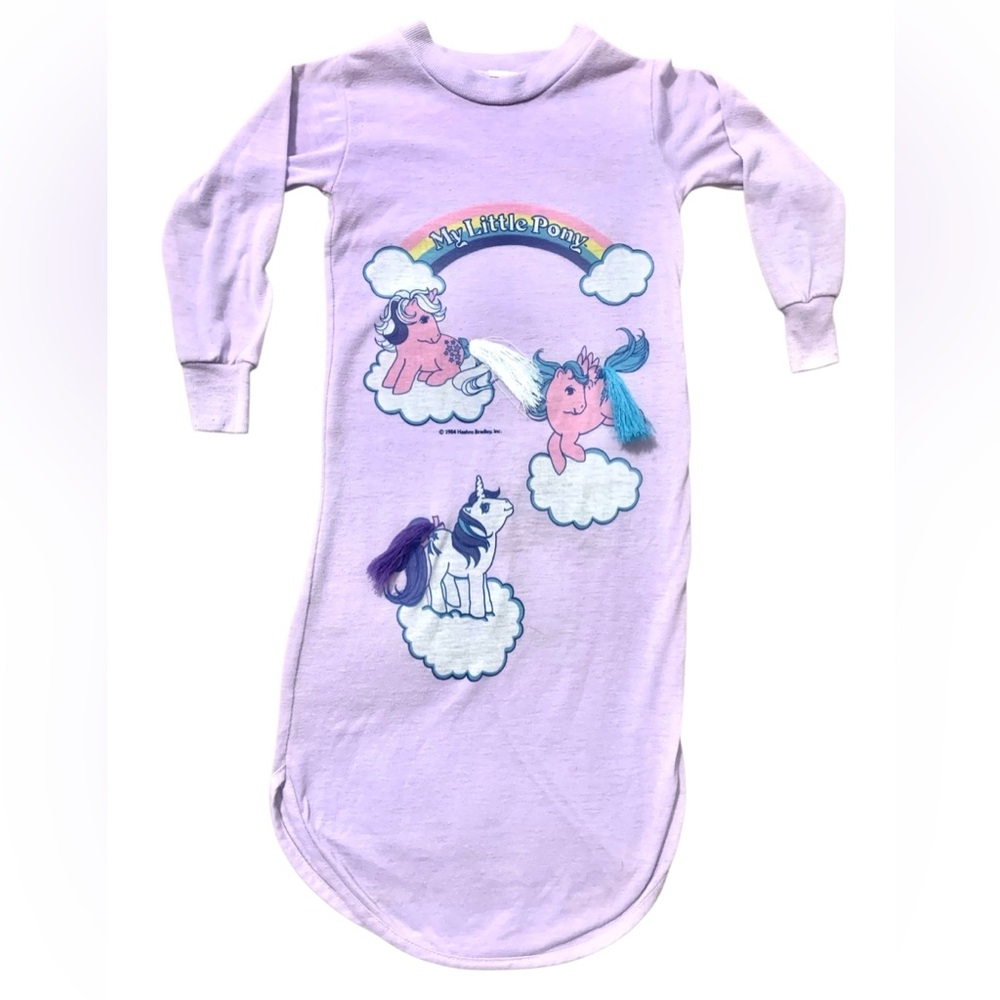 My Little Pony Tails Vintage Hasbro 1984 Toddler Girls Nightgown Sleepwear *READ